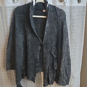 Elegant Charcoal Women's Cardigan